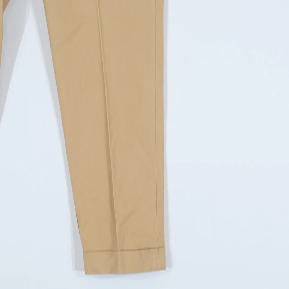 Polo Ralph Lauren Chino Pants Mens 34x32 Tan Khaki Stretch Cuffed $168 NWT